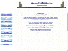 Tablet Screenshot of haus-hofmeister.de